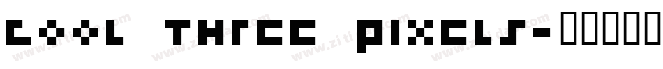 cool three pixels字体转换